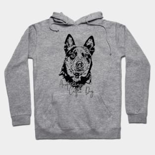 Australian Cattle Dog lover dog portrait Hoodie